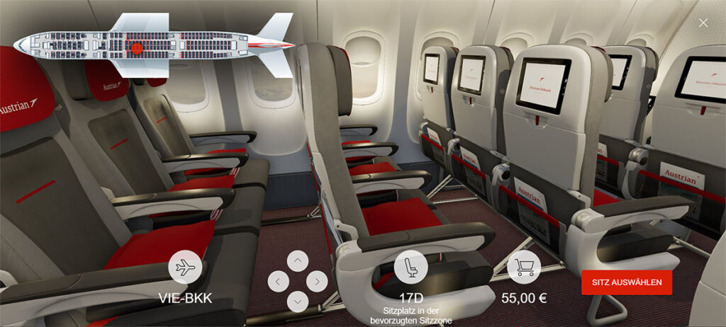 080 Austrian Airlines 3D Seatmap Eco C Austrian Airlines Renacen 1