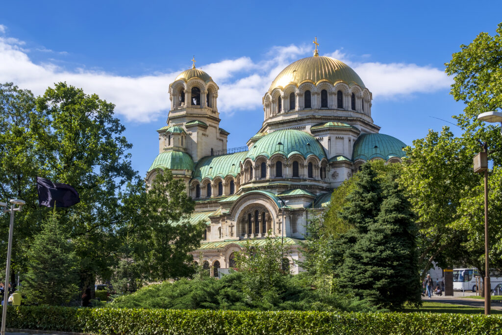 Cathedral Saint Alexander Nevski in Sofia, Bulgaria. Travel in Bulgaria