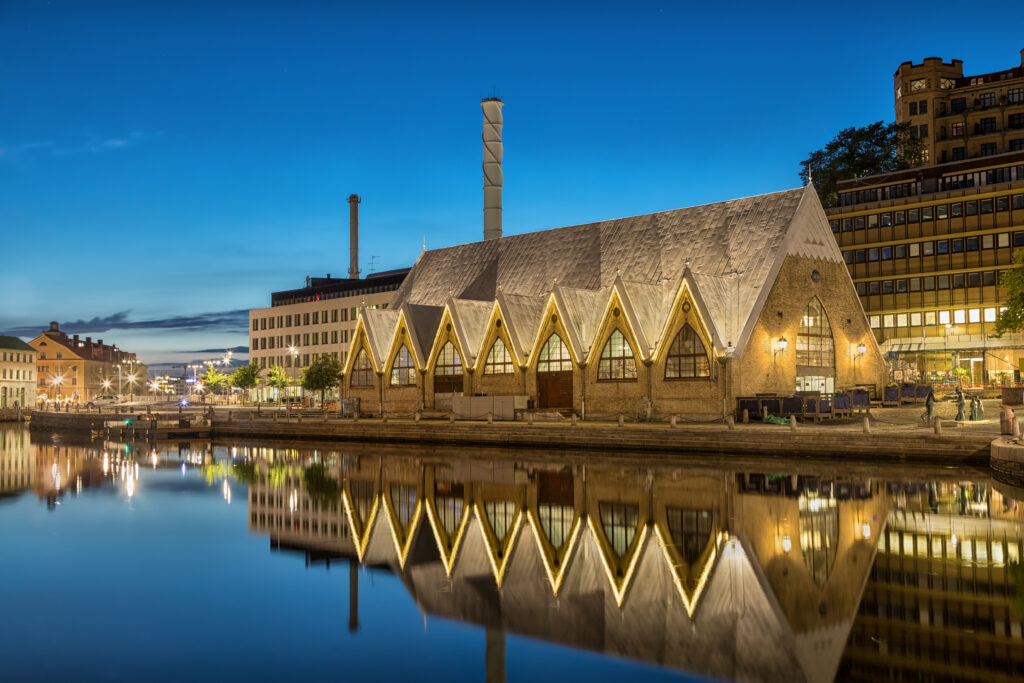 Feskekorka (Fish church) is an fish market in Gothenburg, Sweden